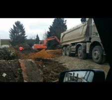 Début du terrassement