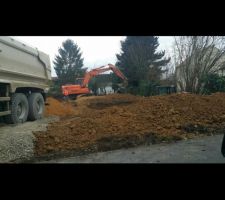 Début du terrassement