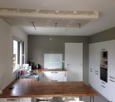 Electricité pour faux plafond