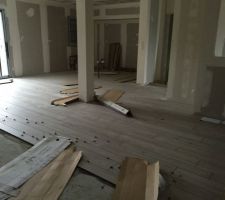 Pose carrelage en cours