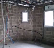 La chambre du RdC sans ses cloisons.
