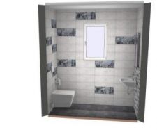 Le carrelage des WC suite parentale