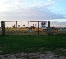 Compromis sign&eacute; le 27/05/2014 ; panneau pos&eacute; sur le terrain le 14/02/2015