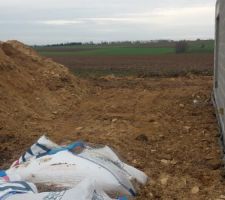 Remblayage en périphérie de la maison