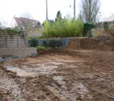 Futur relief de notre jardin côté sud