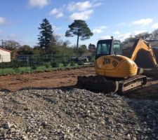 Terrassement suivant plan