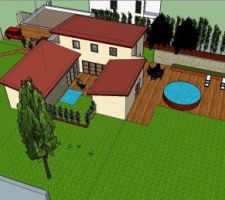 Vue de dessus , dessin 3d