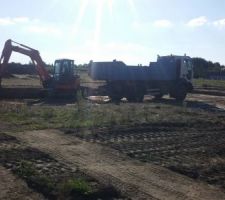 Le terrassier en pleine action :-)