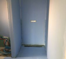Etanchéité douche à l'italienne salle de bains parentale