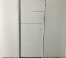 Porte fin de chantier croziere paul cerac charni&egrave;res invisibles et inserts inox