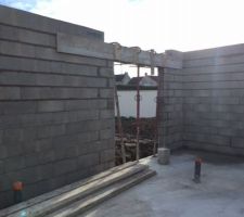 Baie vitr&eacute;e cuisine