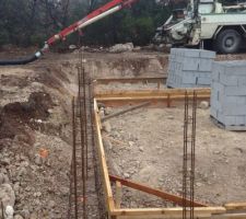 Coffrage des fondations