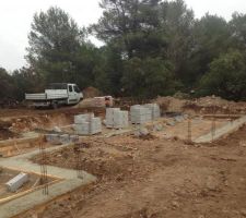 Coulage des fondations