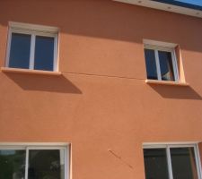 Peinture des baies façade Sud