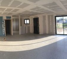 Bandes placo 2nd passes
Salon/Salle à manger