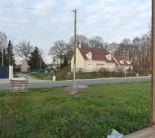 Viabilisation télécom - Mise en place du poteau