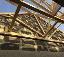 Charpente de la noue posée