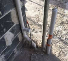 Colonne d'aspiration vers l'étage