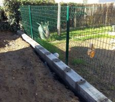 Petit muret pour retenir la terre