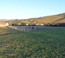 Notre terrain , 1867 m² avec pente de 5%