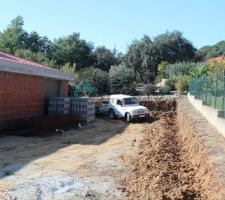 Réalisation mur soutènement