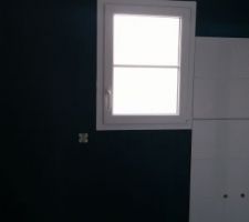 Contraste fa&iuml;ence blanche sdb et peinture bleu arlequin (1&egrave;re couche)