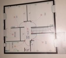Plan électrique des chambres et de la salle de bain