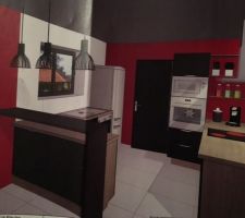 Vue de la future cuisine