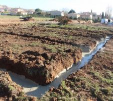 Béton de propreté avant ferraillage