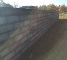 Finition des murs du vide sanitaire