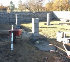 Finition des murs du vide sanitaire