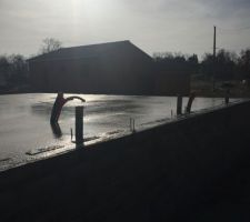 La dalle fra&icirc;chement coul&eacute;e