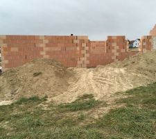 Elévation des murs du RdC