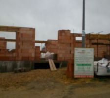 Elevation des murs du rdc