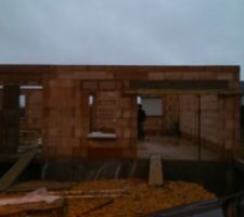 Elevation des murs du rdc