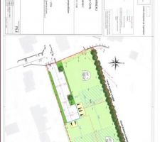 Le lotissement et ses 3 lots. Le notre est le n&deg; 3.