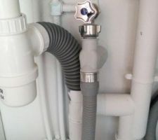 Tuyauterie sous l'évier