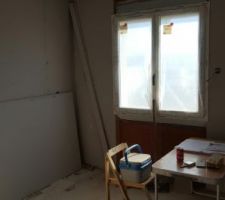 Cloisons en cours - chambre