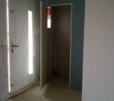 Suite et fin cloisons - entrée / WC