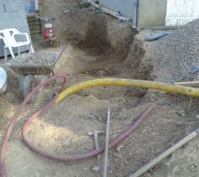 Fouilles muret de soutien