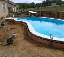 Renforcement du périmètre de la piscine