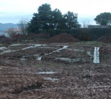 Le coulage de la fondation