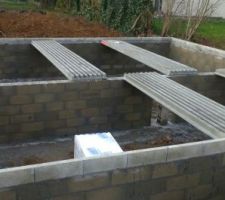 Préparation avant coulage de la dalle
