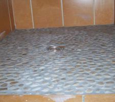 Les galets terminés.