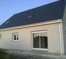 Enduit PRB ton pierre avec deux fonds de joint creux