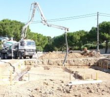 Arrivée de la pompe à béton agilia