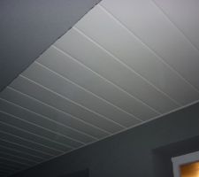 L'habillage de la sous-face du porche d'entrée