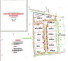 Plan du lotissement.