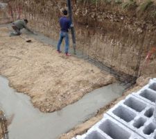 Ferraillage   Coulage fondations