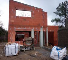 Vue entrée et garage